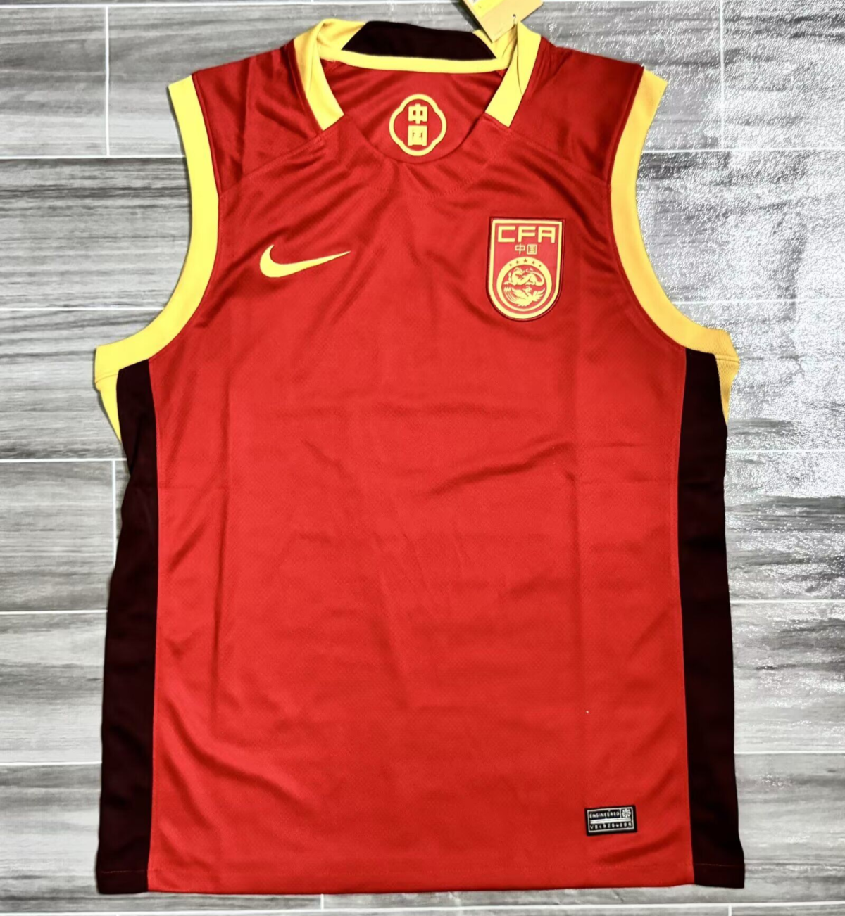 CAMISETA PRIMERA EQUIPACIÓN CHINA 2025 VERSIÓN SIN MANGAS