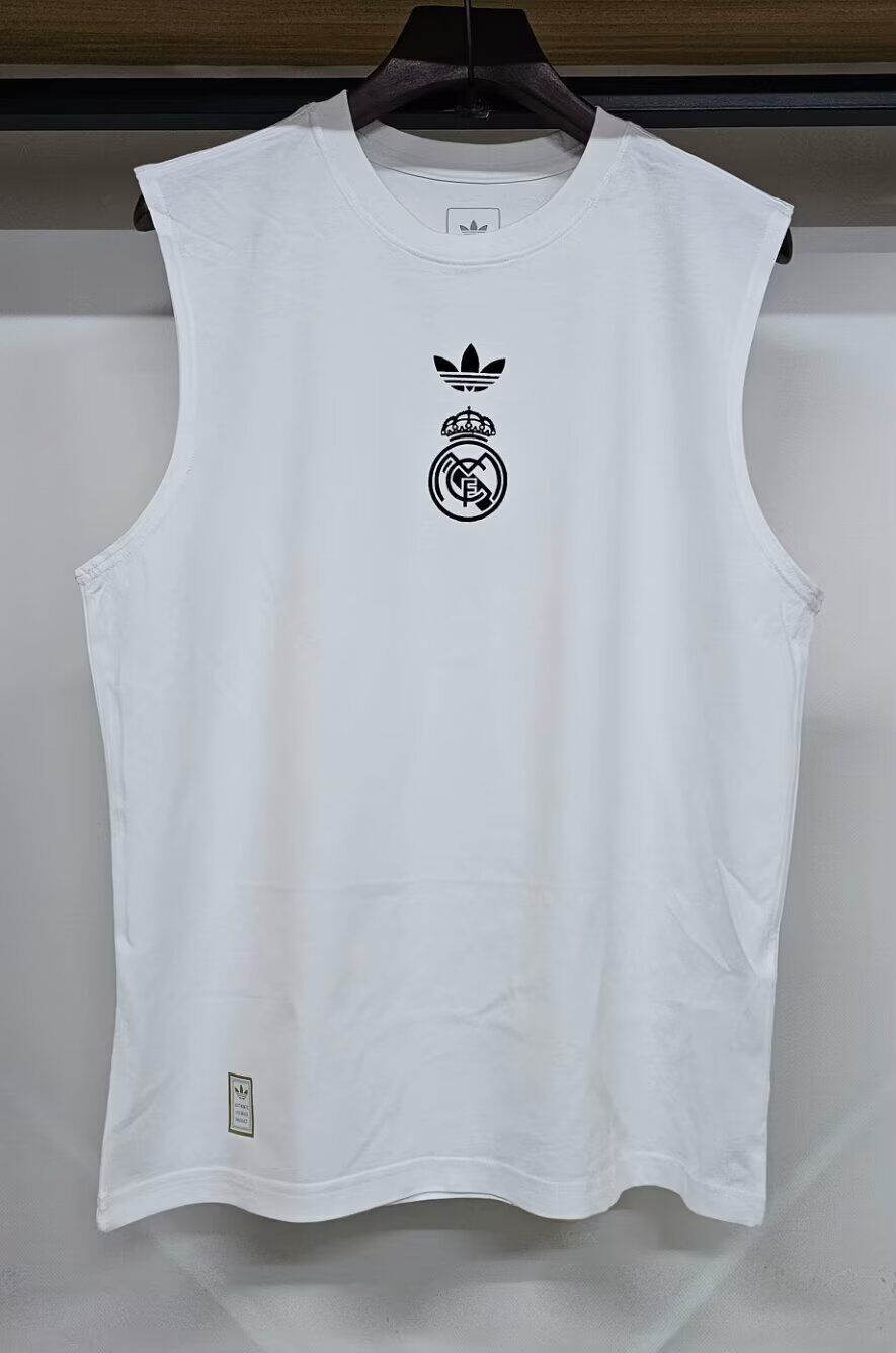 POLERA DE ALGODÓN REAL MADRID VERSIÓN SIN MANGAS