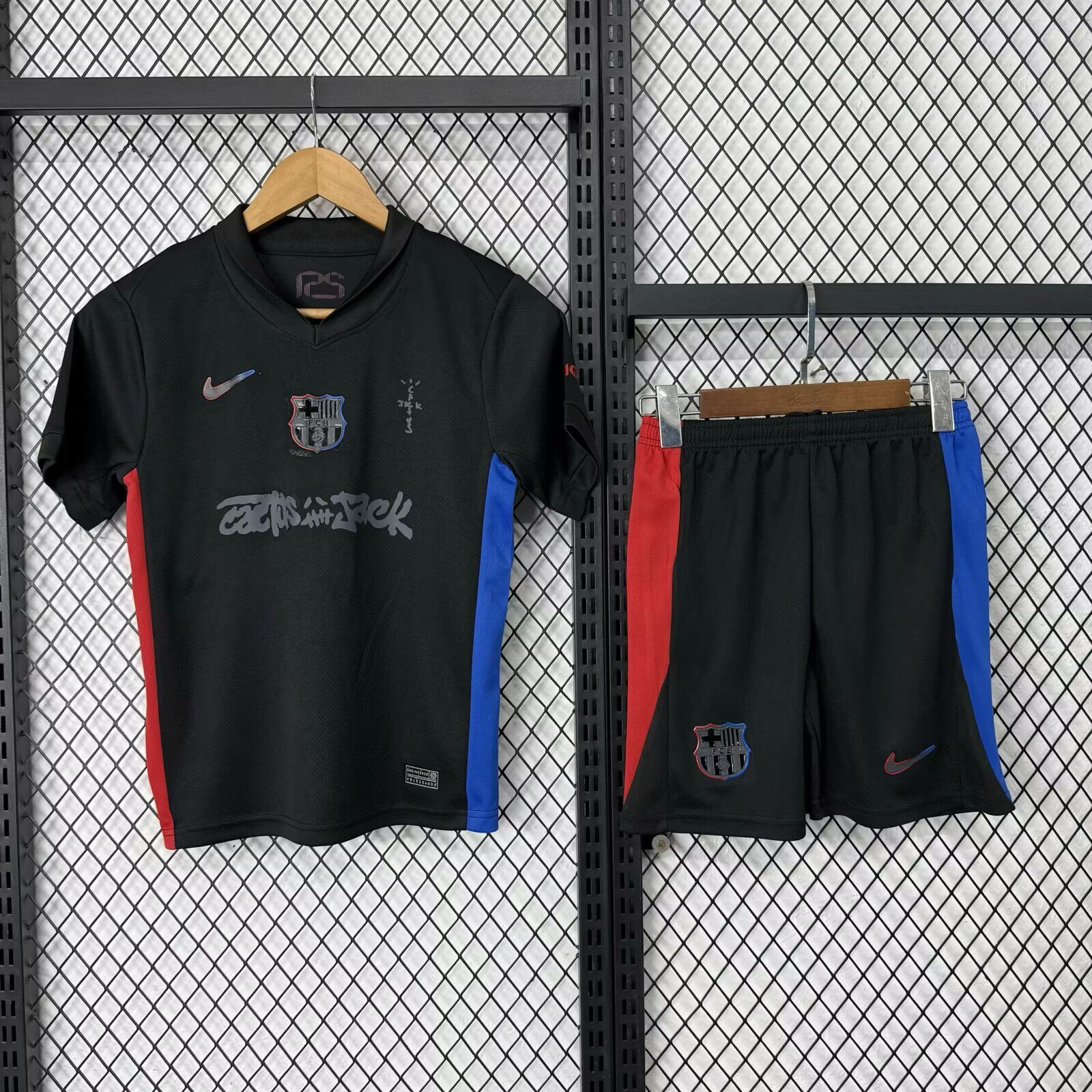 CAMISETA SEGUNDA EQUIPACIÓN BARCELONA x TRAVIS SCOTT 24/25 VERSIÓN INFANTIL