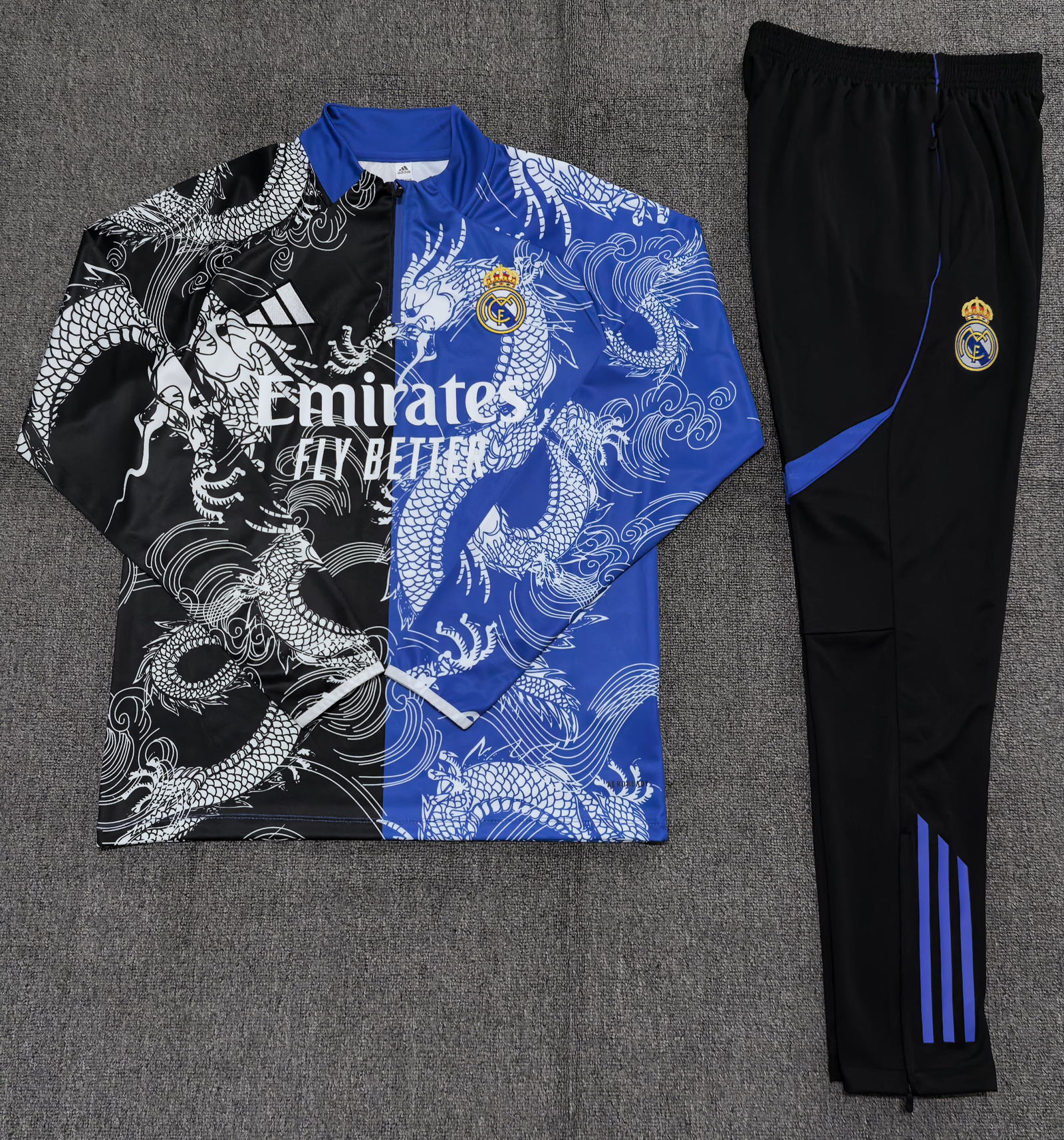 CONJUNTO DE BUZO MEDIO CIERRE REAL MADRID