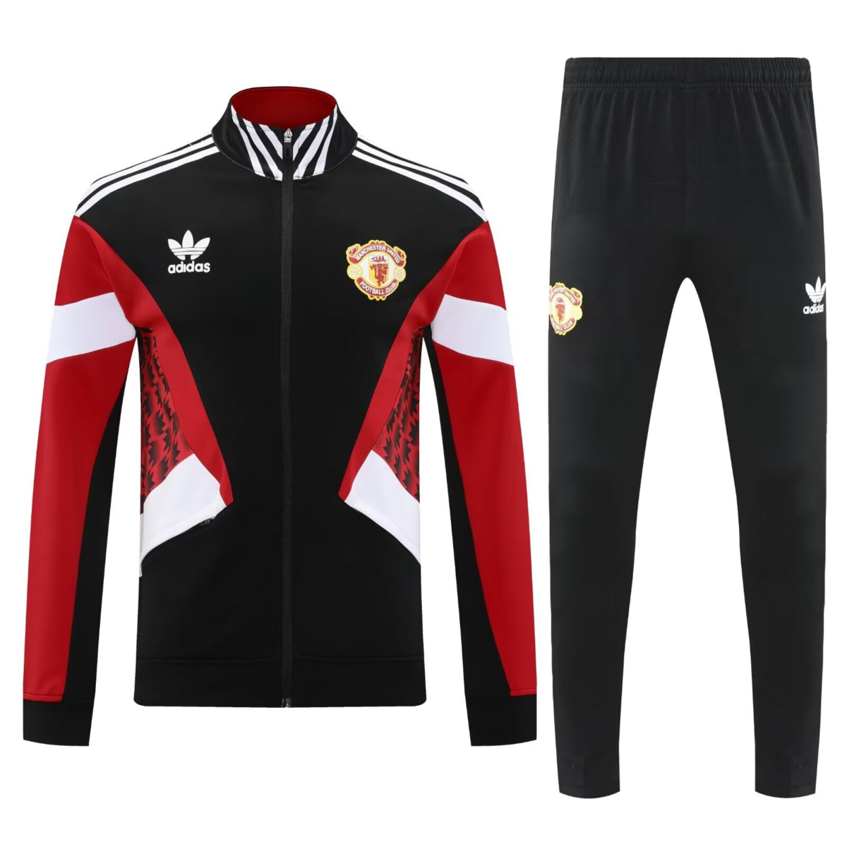 CONJUNTO DE BUZO CIERRE COMPLETO RETRO MANCHESTER UNITED