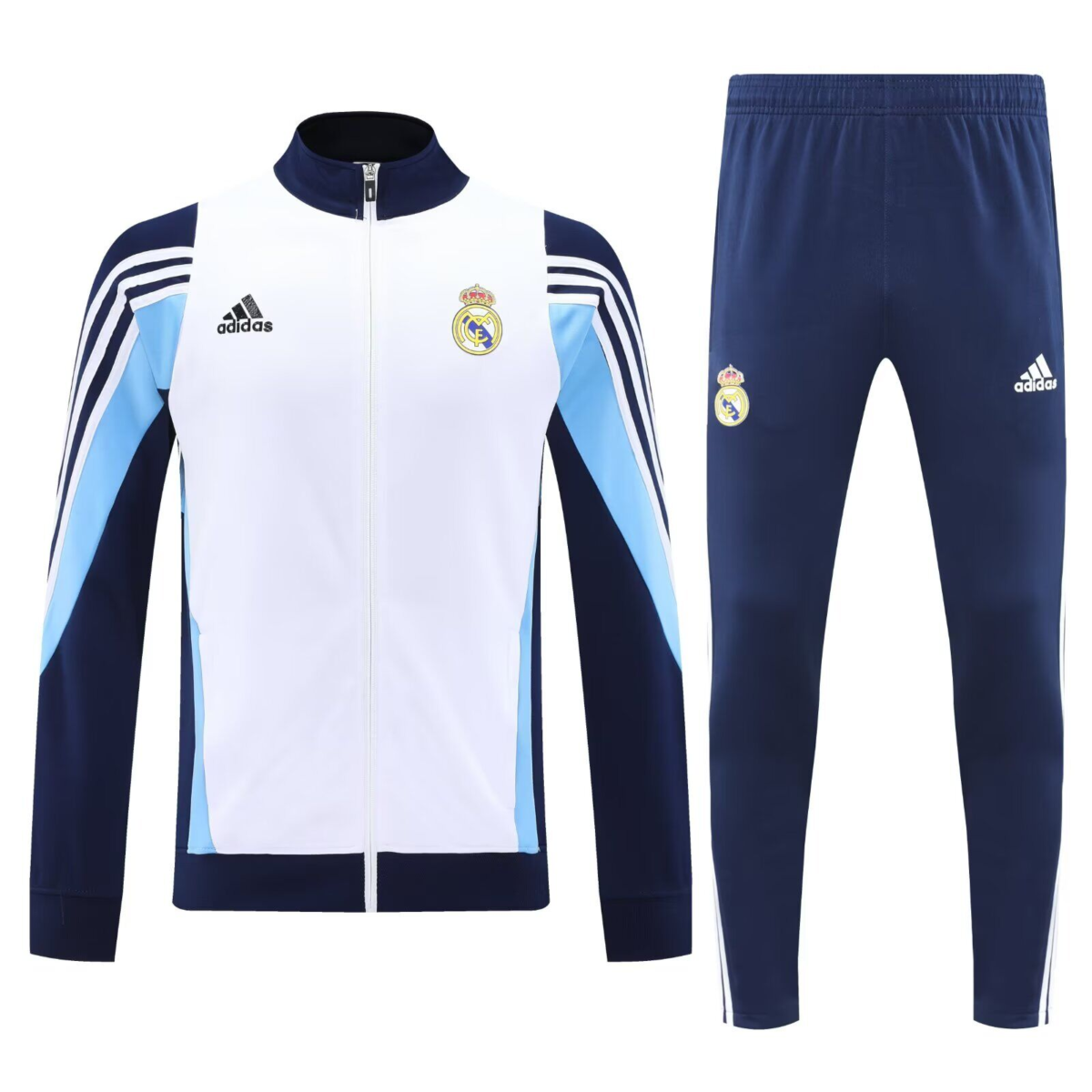 CONJUNTO DE BUZO CIERRE COMPLETO RETRO REAL MADRID