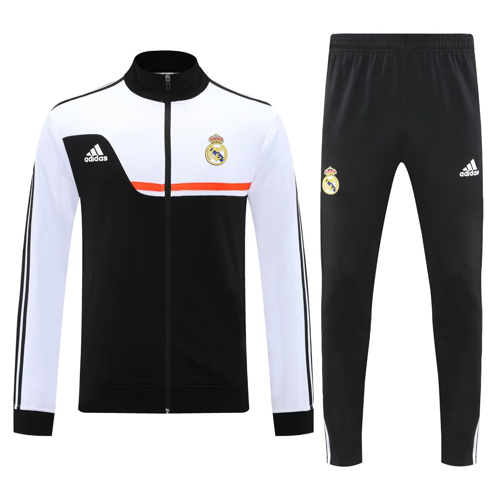 CONJUNTO DE BUZO CIERRE COMPLETO RETRO REAL MADRID