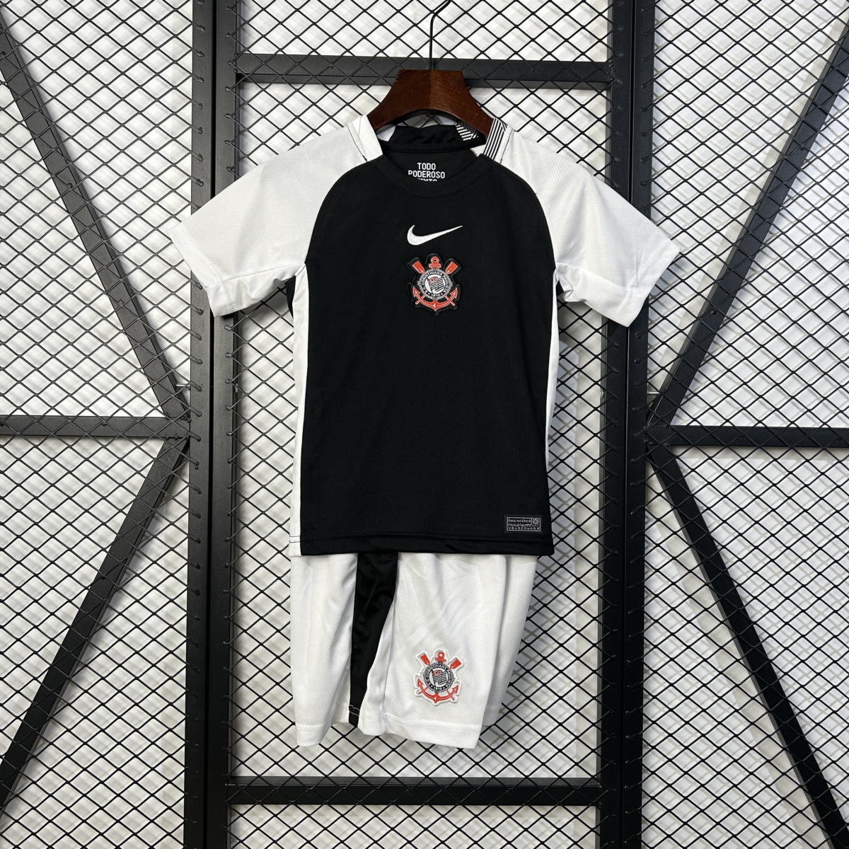 CAMISETA SEGUNDA EQUIPACIÓN CORINTHIANS 2025 VERSIÓN INFANTIL