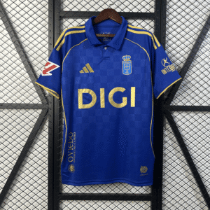 CAMISETA PRIMERA EQUIPACIÓN REAL OVIEDO 25/26 VERSIÓN FAN