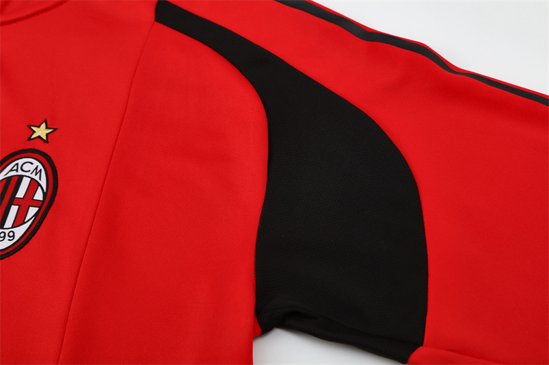 POLERÓN DE BUZO MEDIO CIERRE AC MILAN RETRO - Imagen 5