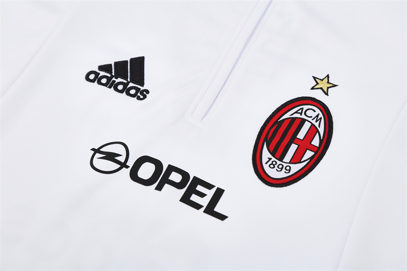 POLERÓN DE BUZO MEDIO CIERRE AC MILAN RETRO - Imagen 4
