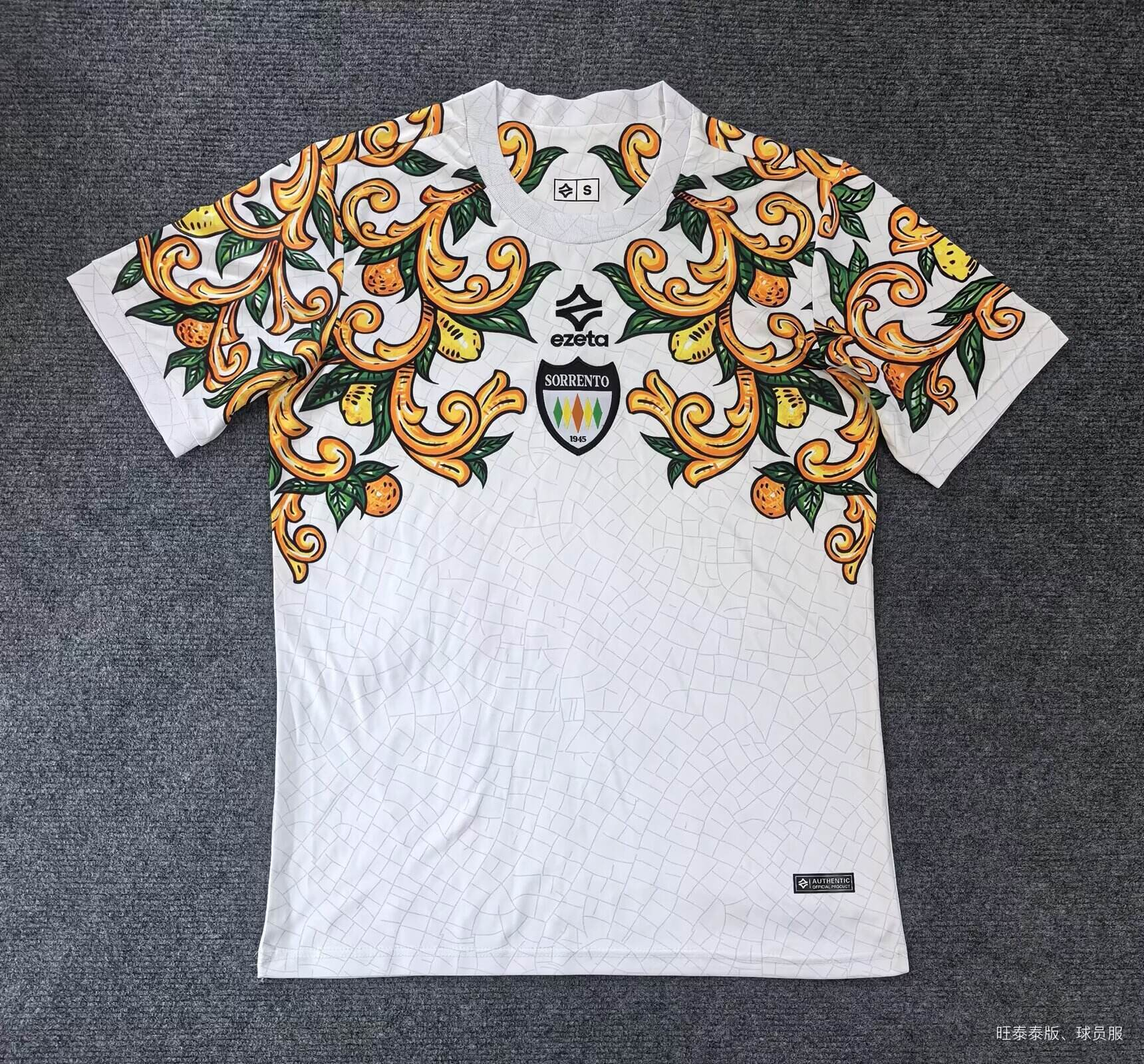 CAMISETA SEGUNDA EQUIPACIÓN SORRENTO CALCIO 1945 25/26 VERSIÓN FAN
