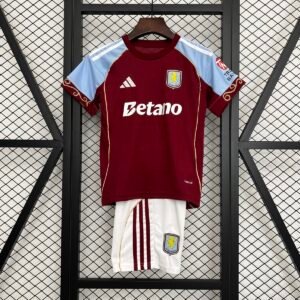 CAMISETA PRIMERA EQUIPACIÓN ASTON VILLA 25/26 VERSIÓN INFANTIL