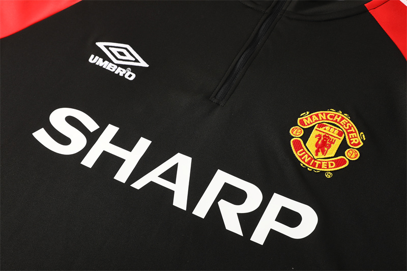 POLERÓN DE BUZO MEDIO CIERRE MANCHESTER UNITED RETRO - Imagen 2