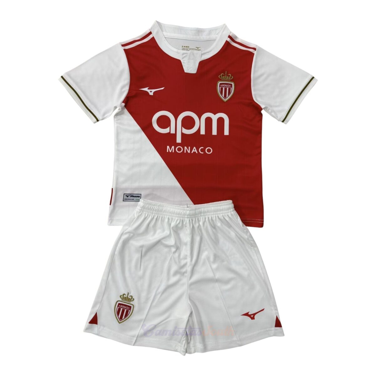 CAMISETA PRIMERA EQUIPACIÓN AS MÓNACO 25/26 VERSIÓN INFANTIL
