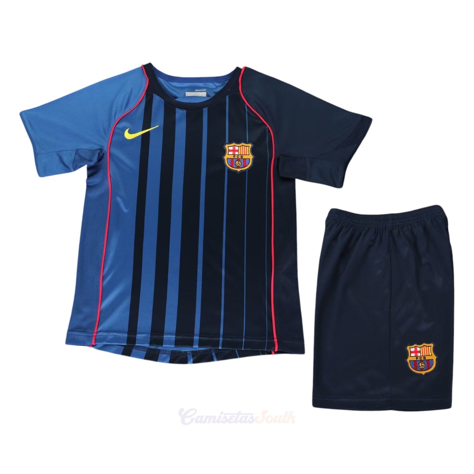 CAMISETA SEGUNDA EQUIPACIÓN BARCELONA 2004/05 INFANTIL