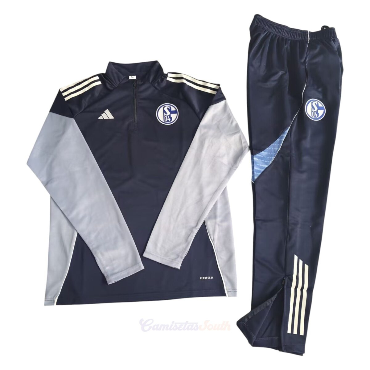 CONJUNTO DE BUZO MEDIO CIERRE SCHALKE 04