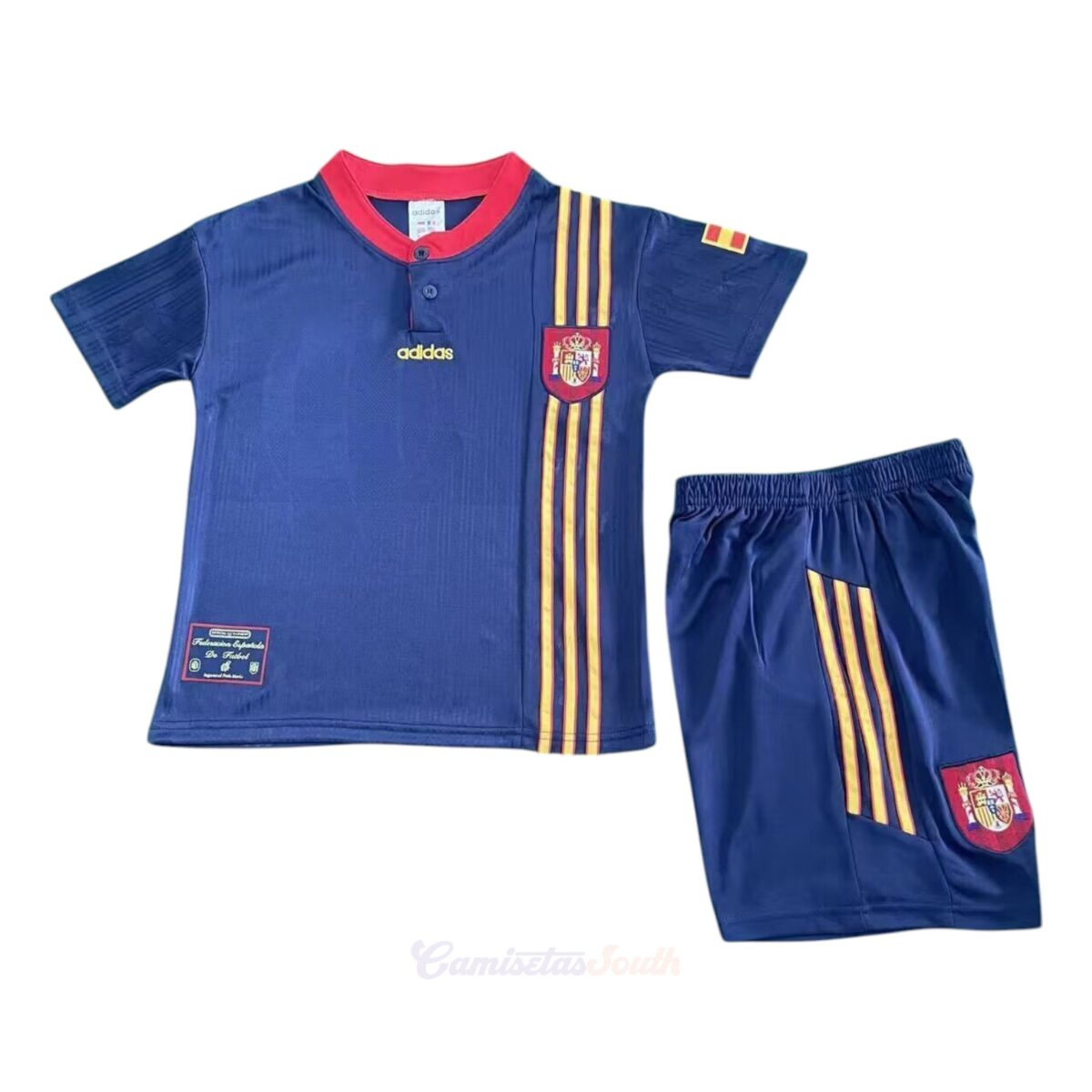 CAMISETA SEGUNDA EQUIPACIÓN ESPAÑA 1996 INFANTIL