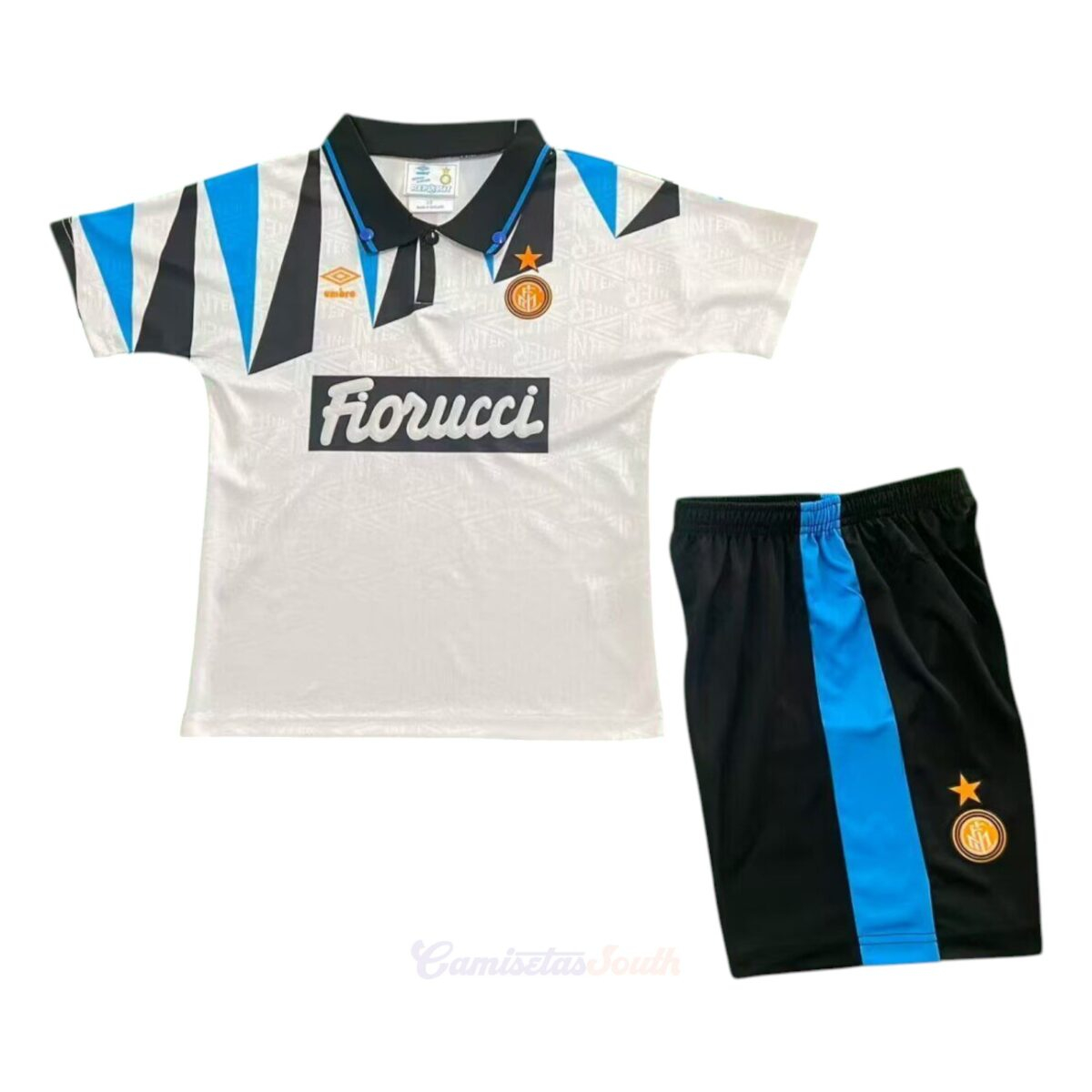 CAMISETA SEGUNDA EQUIPACIÓN INTER DE MILAN 1992/93 INFANTIL