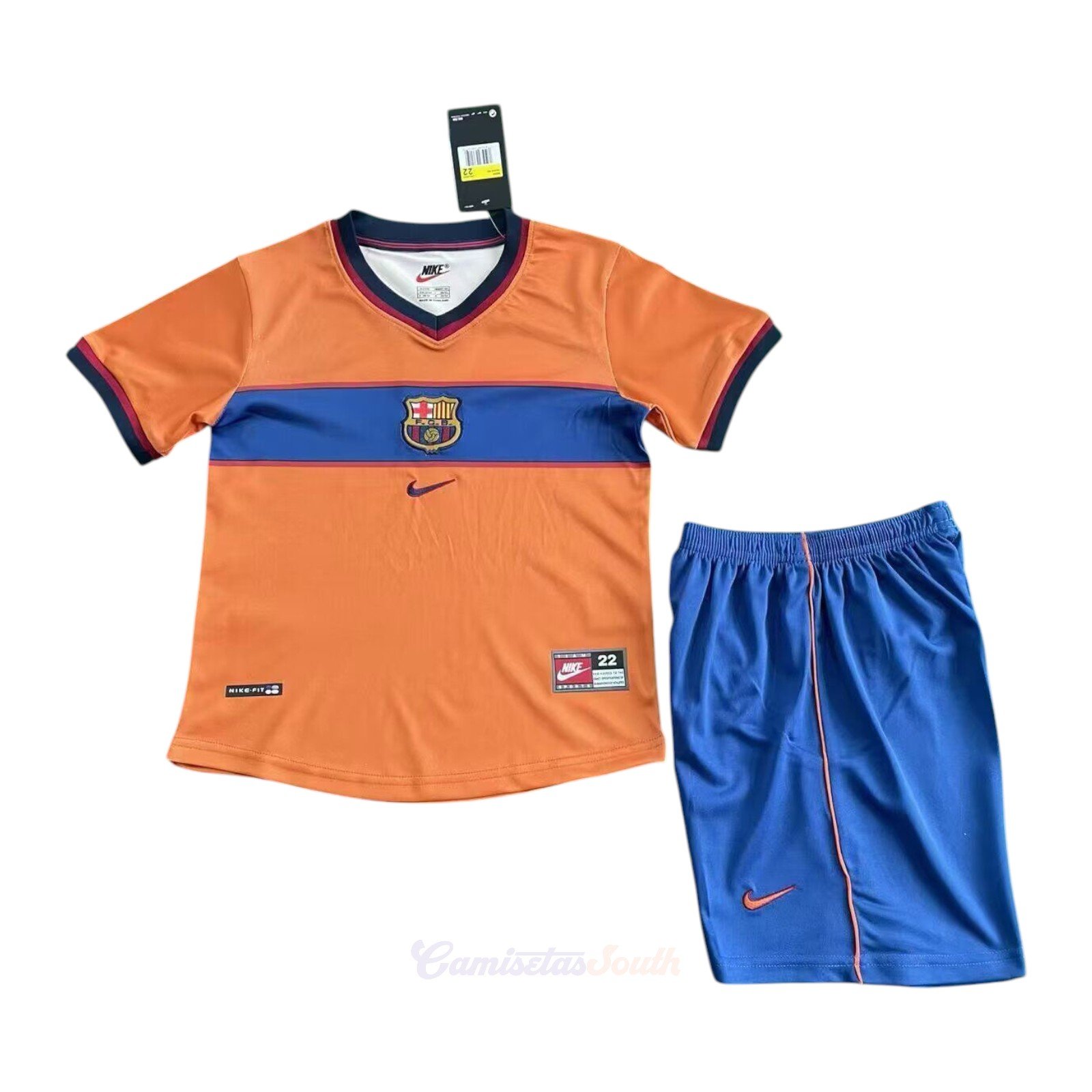 CAMISETA TERCERA EQUIPACIÓN BARCELONA 1998/00 INFANTIL