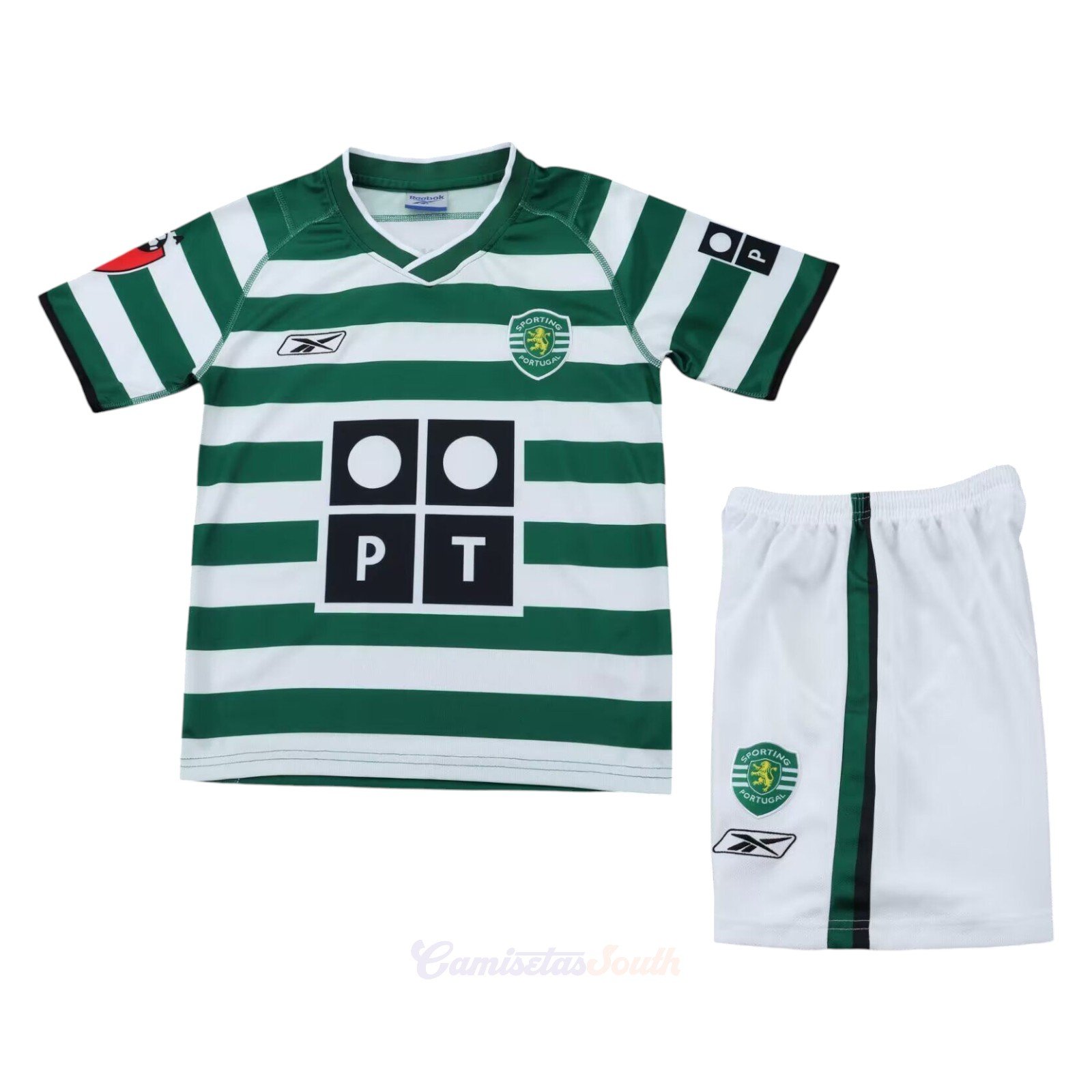 CAMISETA PRIMERA EQUIPACIÓN SPORTING CP 2003/04 INFANTIL