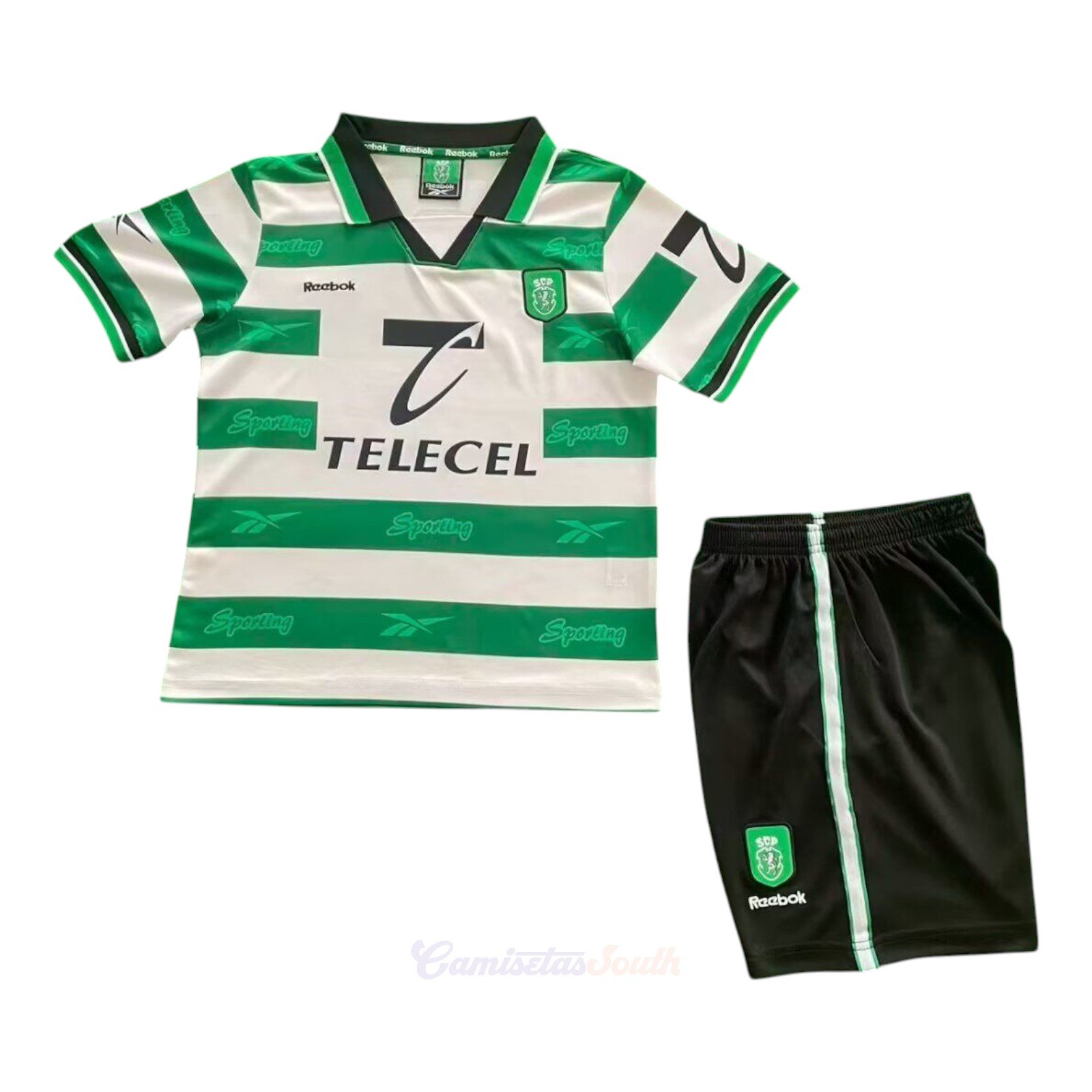CAMISETA PRIMERA EQUIPACIÓN SPORTING CP 1998/00 INFANTIL