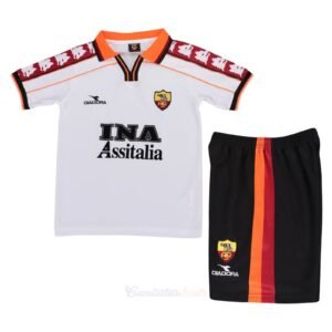 CAMISETA SEGUNDA EQUIPACIÓN AS ROMA 1998/99 INFANTIL