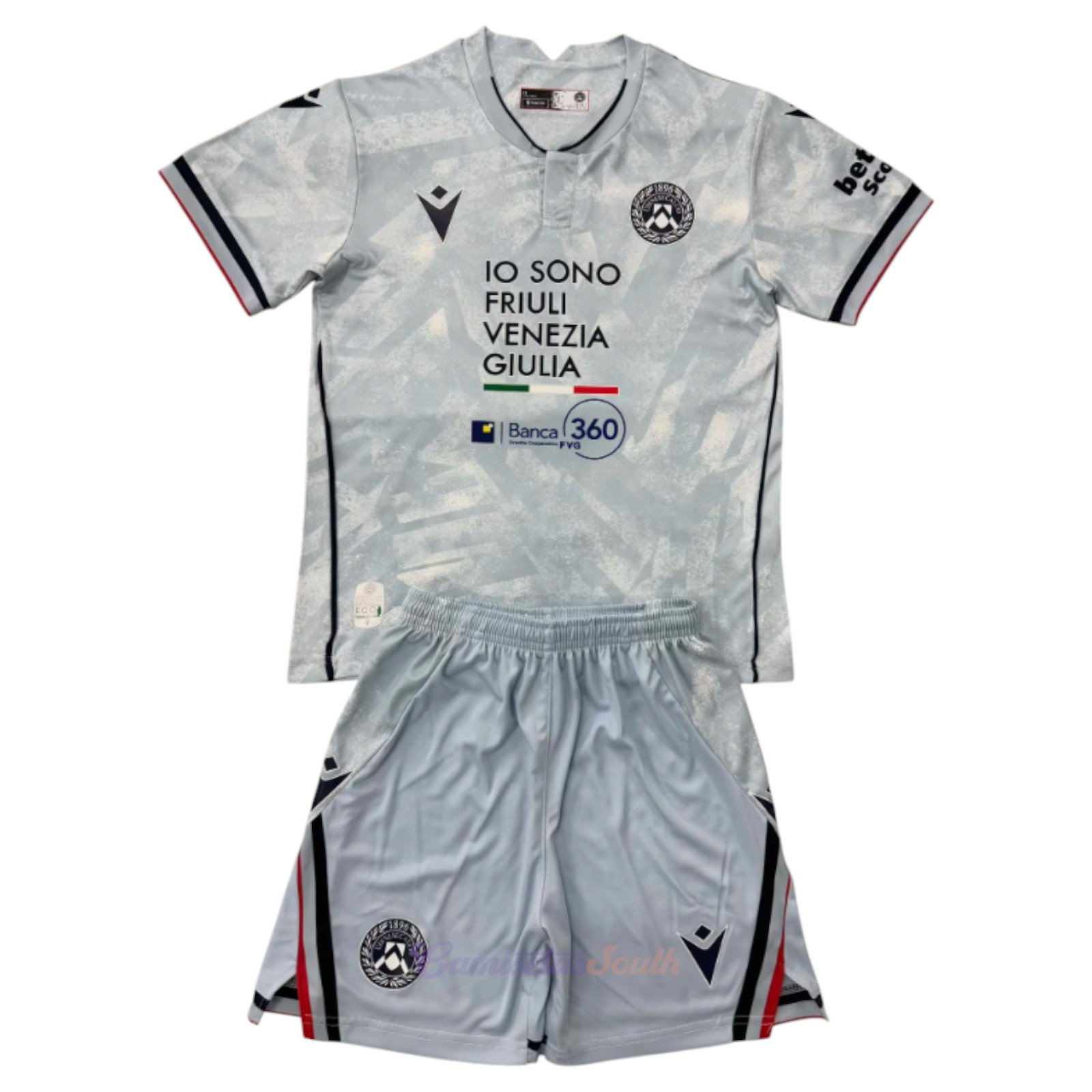 CAMISETA SEGUNDA EQUIPACIÓN UDINESE 25/26 VERSIÓN INFANTIL