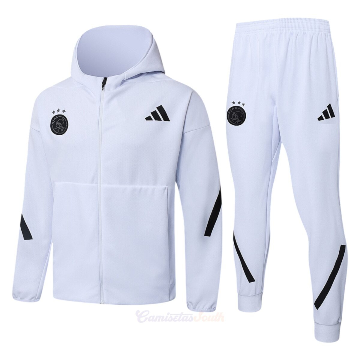 CONJUNTO DE BUZO CIERRE COMPLETO CON GORRO AJAX