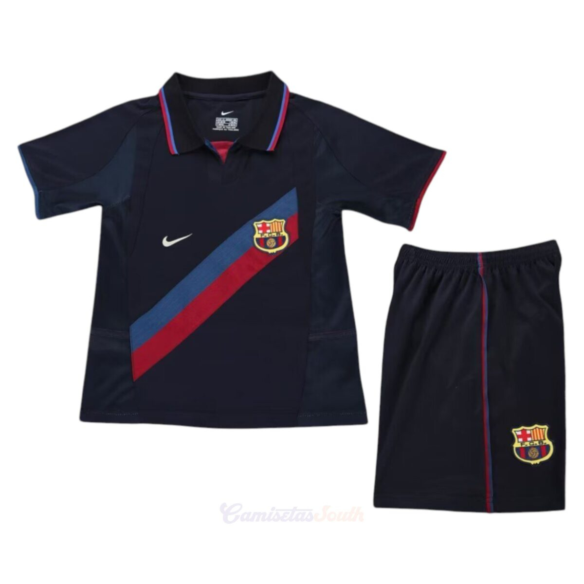 CAMISETA SEGUNDA EQUIPACIÓN BARCELONA 2002/03 INFANTIL