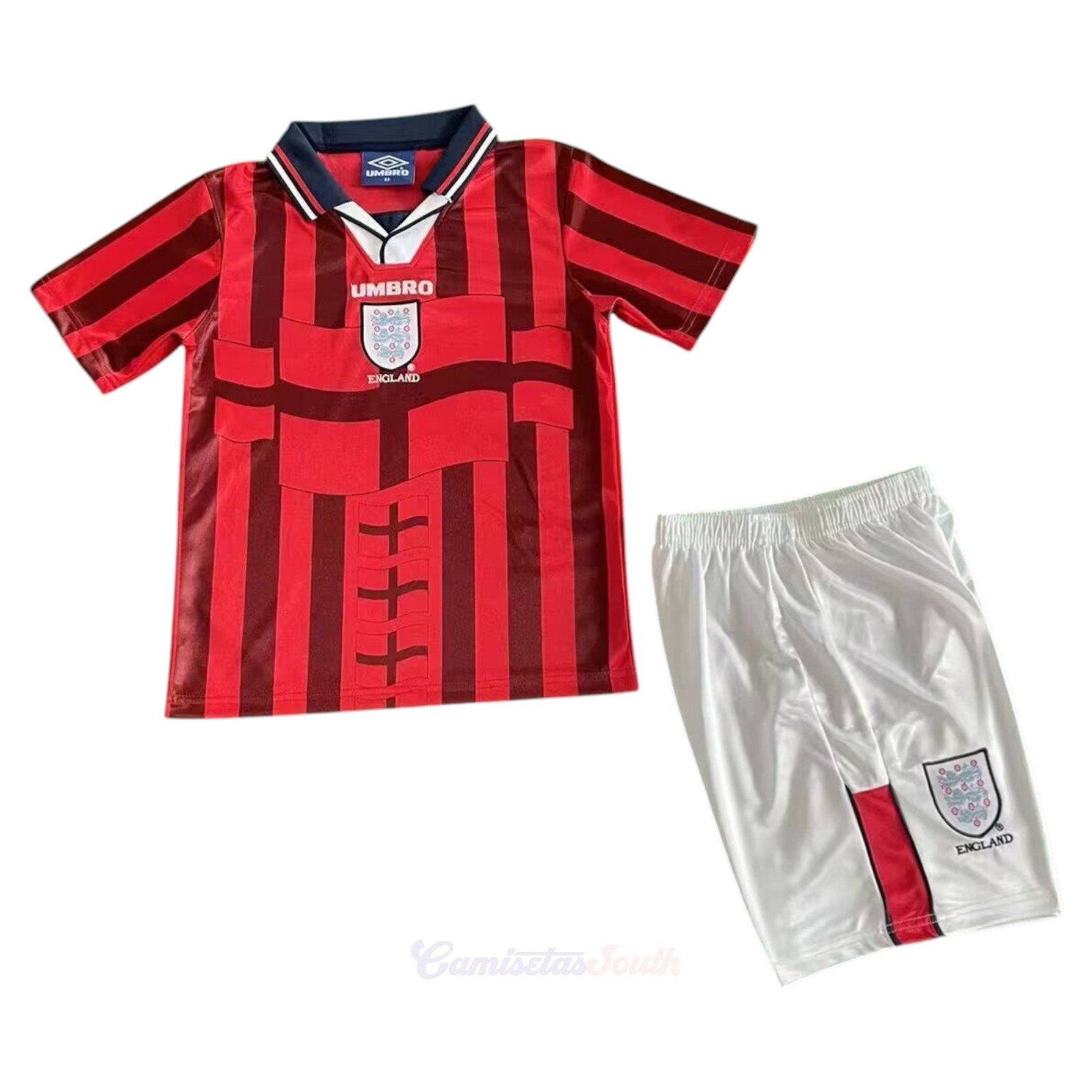 CAMISETA SEGUNDA EQUIPACIÓN INGLATERRA 1998 INFANTIL