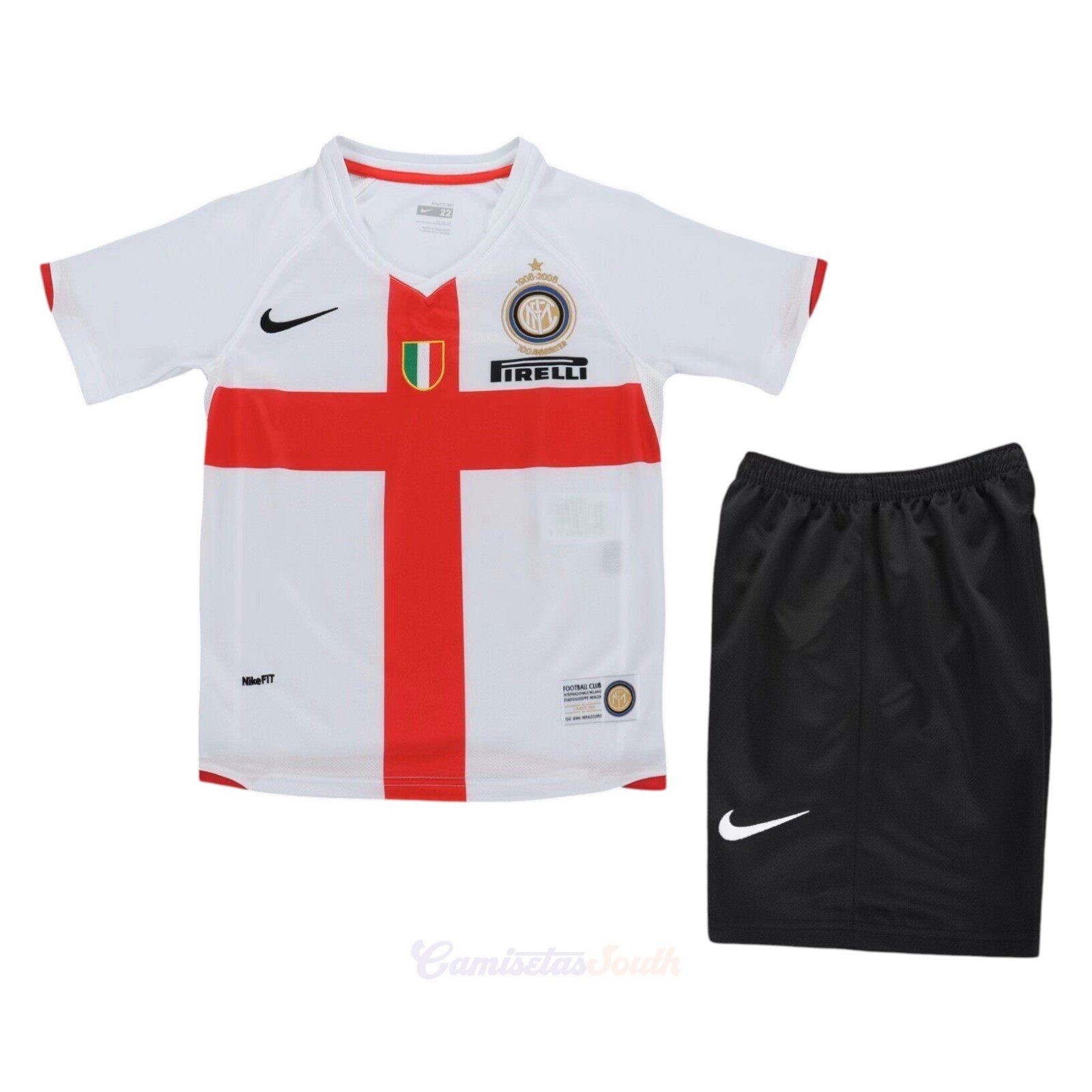 CAMISETA SEGUNDA EQUIPACIÓN INTER DE MILAN 2007/08 INFANTIL