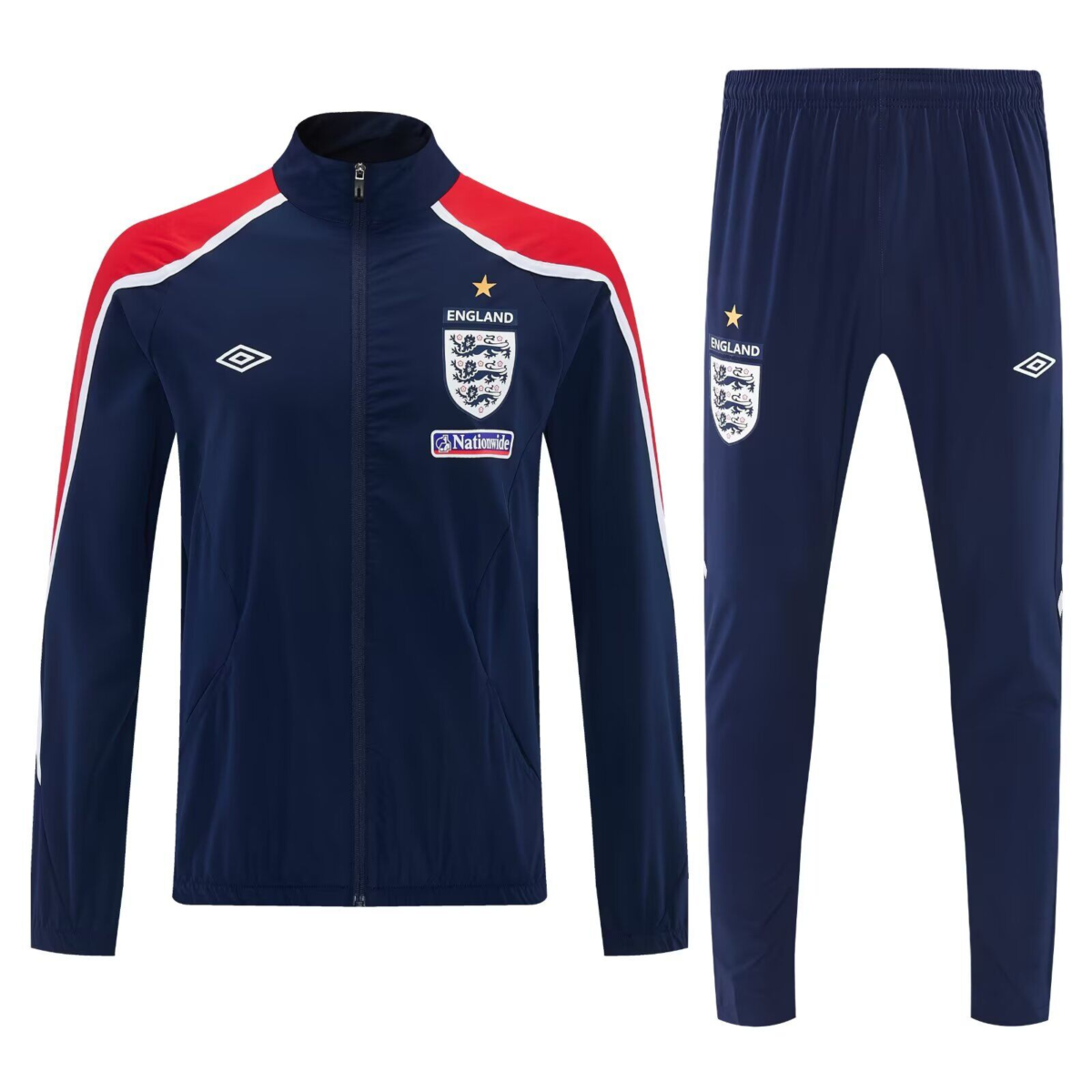 CONJUNTO DE BUZO CIERRE COMPLETO RETRO INGLATERRA