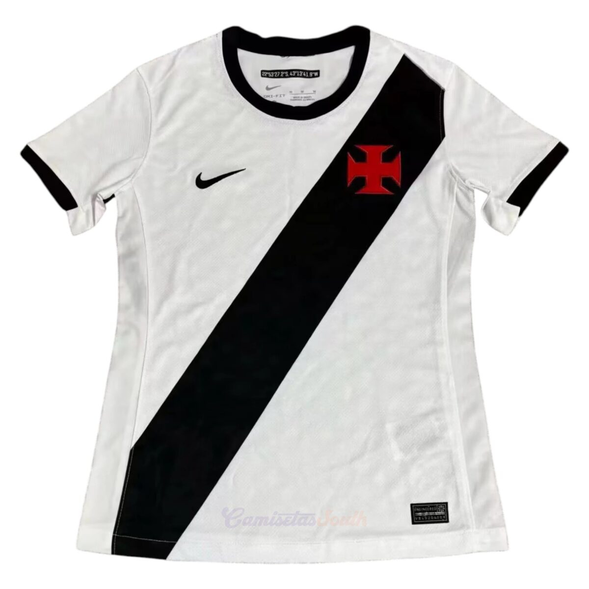 CAMISETA SEGUNDA EQUIPACIÓN VASCO DA GAMA 2026 VERSIÓN FEMENINA