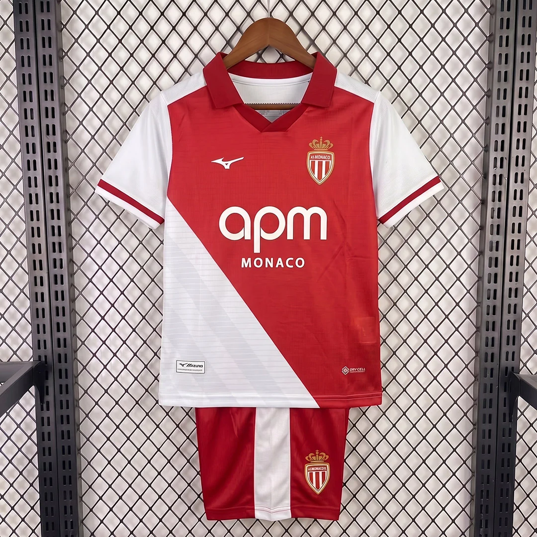 CAMISETA PRIMERA EQUIPACIÓN AS MÓNACO 2026/27 VERSIÓN INFANTIL