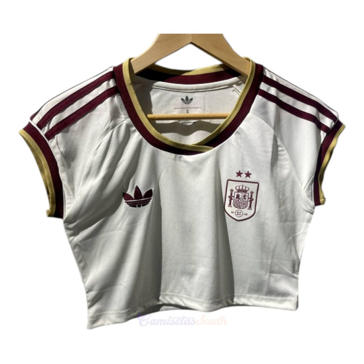 CAMISETA SEGUNDA EQUIPACIÓN ESPAÑA 2026/27 VERSIÓN CROPPED TOP