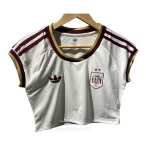CAMISETA SEGUNDA EQUIPACIÓN ESPAÑA 2026/27 VERSIÓN CROPPED TOP