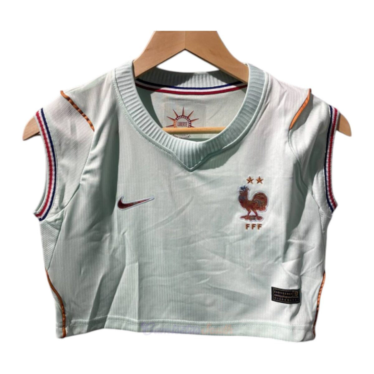 CAMISETA SEGUNDA EQUIPACIÓN FRANCIA 2026 VERSIÓN CROPPED TOP