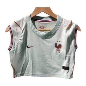 CAMISETA SEGUNDA EQUIPACIÓN FRANCIA 2026 VERSIÓN CROPPED TOP