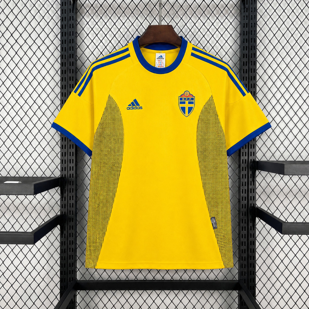 CAMISETA PRIMERA EQUIPACIÓN SUECIA 2002