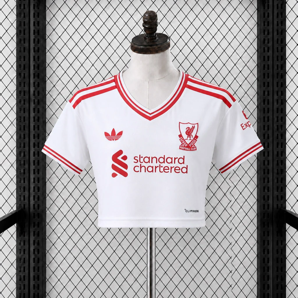 CAMISETA SEGUNDA EQUIPACIÓN LIVERPOOL 2026/27 VERSIÓN CROPPED TOP