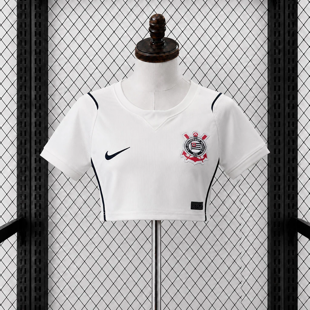CAMISETA PRIMERA EQUIPACIÓN CORINTHIANS 2026 VERSIÓN CROPPED TOP