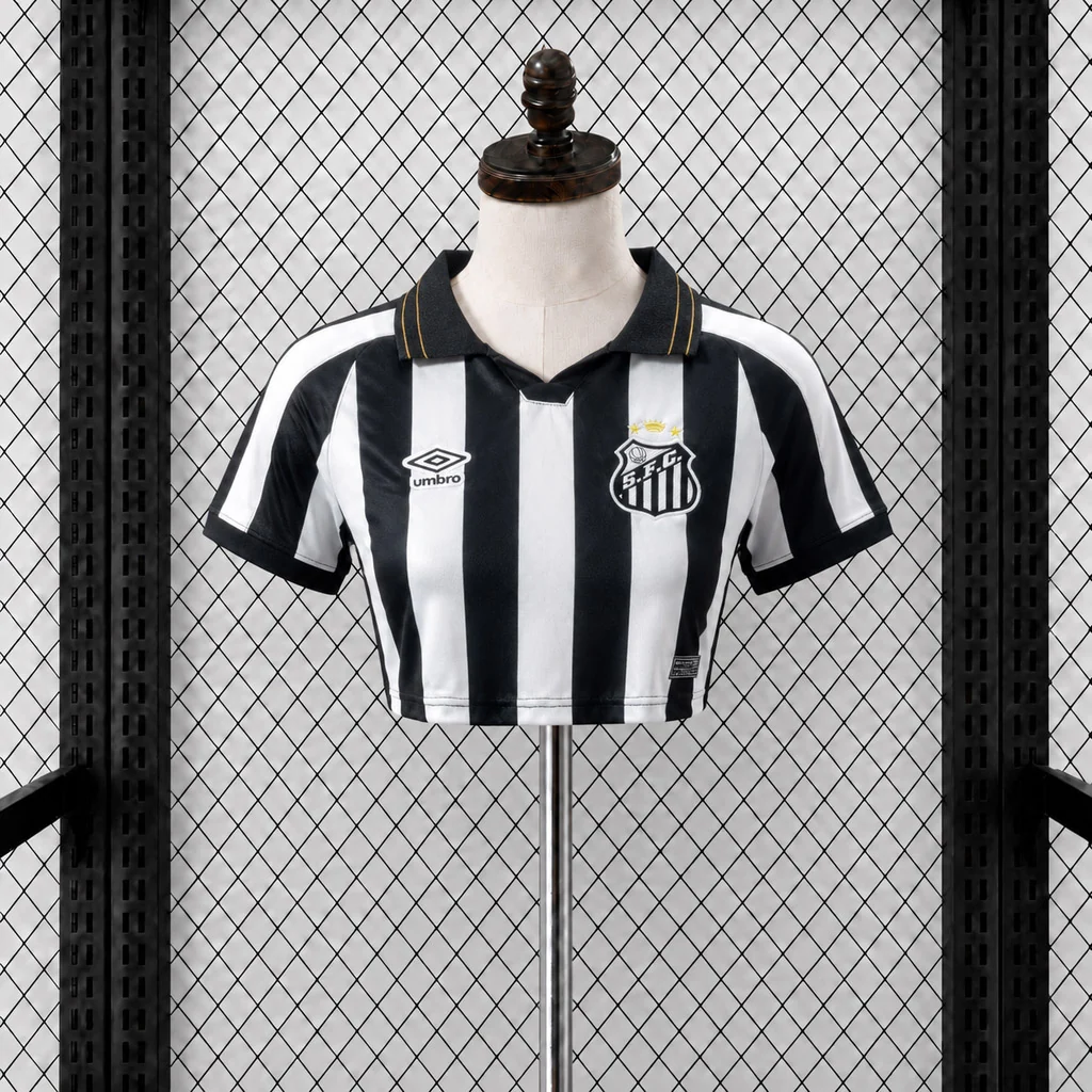 CAMISETA SEGUNDA EQUIPACIÓN SANTOS 2026 VERSIÓN CROPPED TOP