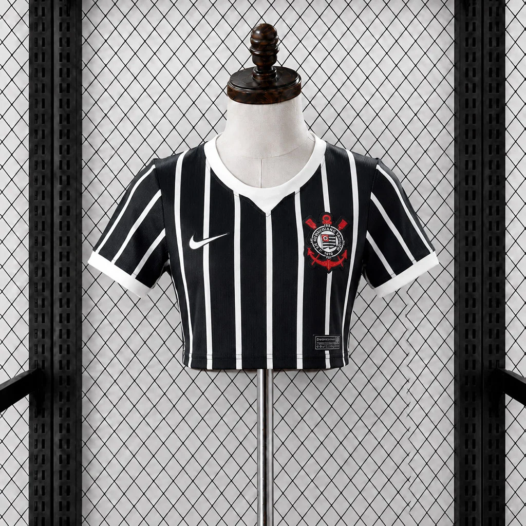 CAMISETA SEGUNDA EQUIPACIÓN CORINTHIANS 2026 VERSIÓN CROPPED TOP