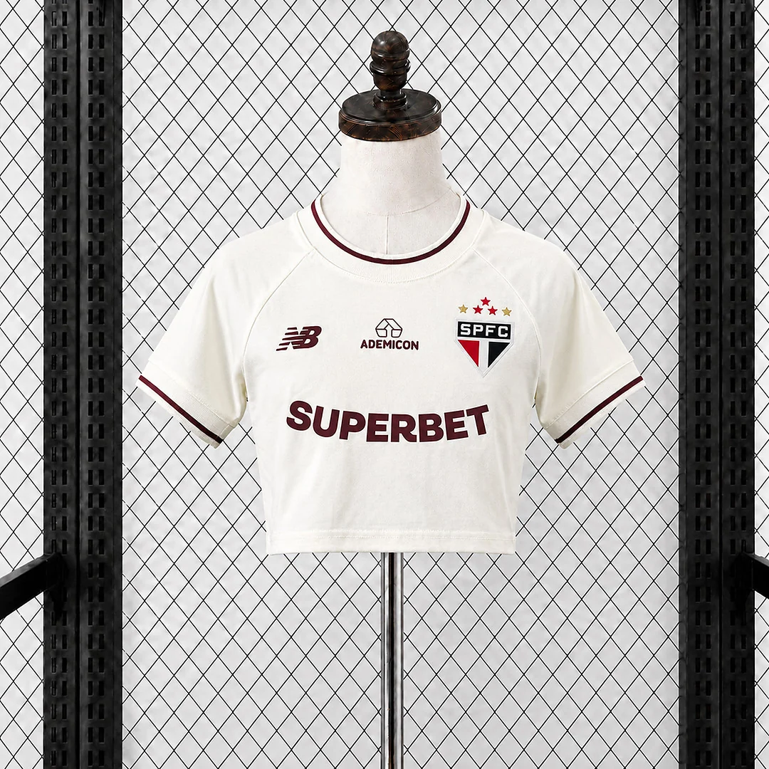 CAMISETA TERCERA EQUIPACIÓN SAO PAULO 2026 VERSIÓN CROPPED TOP