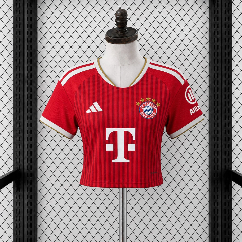 CAMISETA PRIMERA EQUIPACIÓN BAYERN MUNICH 2026/27 VERSIÓN CROPPED TOP