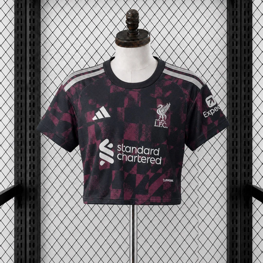 CAMISETA TERCERA EQUIPACIÓN LIVERPOOL 2026/27 VERSIÓN CROPPED TOP