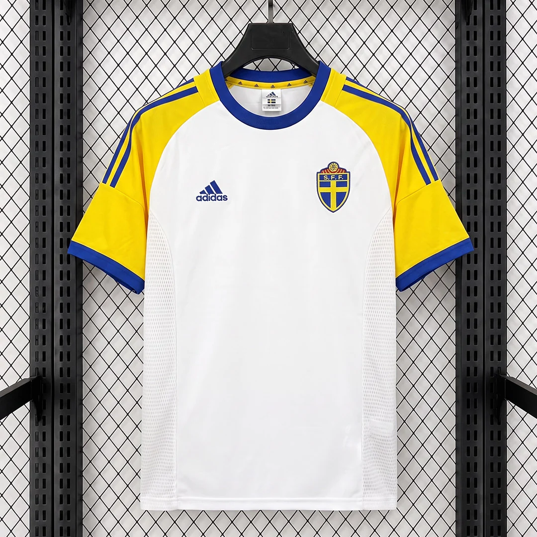 CAMISETA SEGUNDA EQUIPACIÓN SUECIA 2002